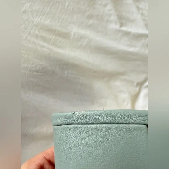 Everlane | SZ 8.5 | Seafoam Green ReKnit Glove Mule Open Toe Block Heel Slide - Picture 5 of 11